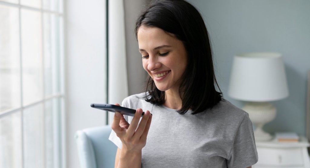 Young Woman Holding Her Phone
